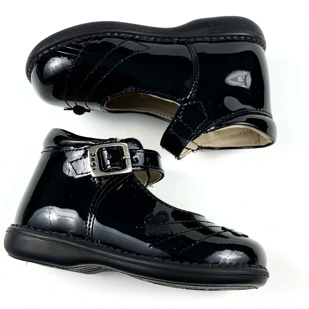 Dogi Infant Black Patent Leather Mary Jane Size 6